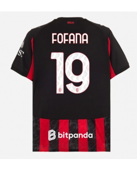 Billige Fotballdrakt AC Milan Youssouf Fofana #19 Replika Hjemmedrakt 2025-26 Kortermet Billige Fotballdrakt AC Milan Youssouf Fofana #19 Replika Hjemmedrakt 2025-26 Kortermet